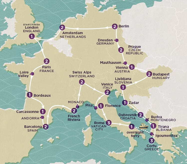 Vista previa de la gira de muestra de topdeck por países europeos
